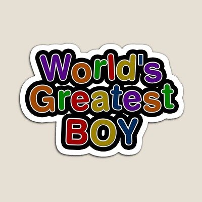 World's Greatest Boy Sticker