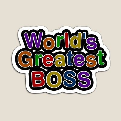 World's Greatest Boss Sticker