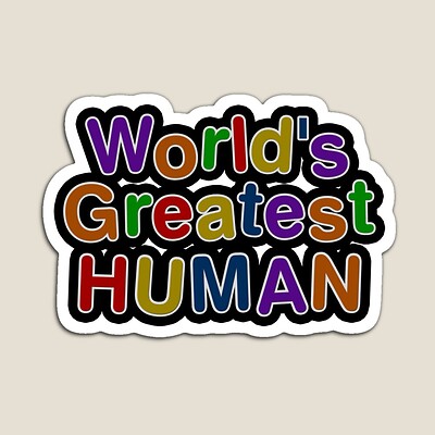 World's Greatest Human Sticker