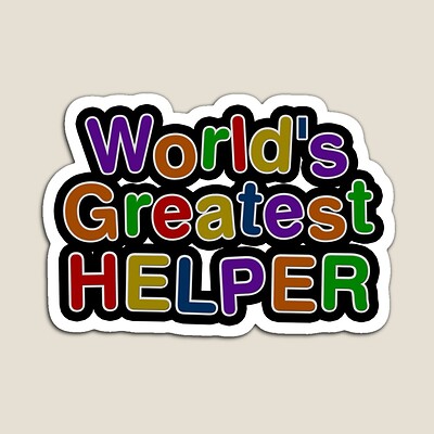 World's Greatest Helper Sticker