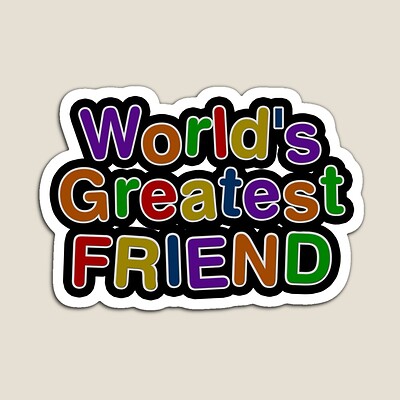 World's Greatest Friend Sticker